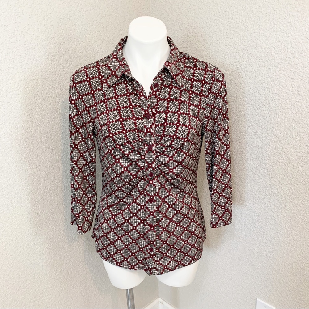 3/$25 Laundry By Shelli Segal Button Down Blouse